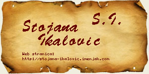 Stojana Ikalović vizit kartica